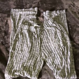 Grey striped pants